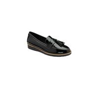 Lotus 'york' Wedge Loafers In Black Black 3