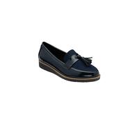 Lotus 'york' Wedge Loafers In Navy Navy 8
