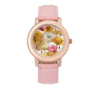 Lotus1 Leaves and Flowers Women's Fashion Watch Dress Female Watches for Ladies Casual Wristwatch