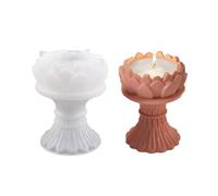 Lotuses Holder Silicone Mold Flower Candlestick Concrete Molds Flowerpot Plasters Jewelry Storage Bowl Jewelry Container