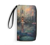 Lotuses Palace Long Pouch Slim Clutch Wallet Purse