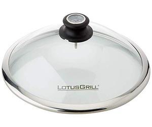 Lotusgrill Glass cover made of safety glass for the small compact LotusGrill (G280) - specially developed for the small compact low-smoke charcoal grill/table grill G280
