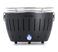 LotusGrill Small Compact the low-smoke charcoal/table grill in Power supply via USB port or power bank. Suitable for campers, hikers and on the boat (anthracite grey)