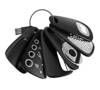 LOTUSHU 6Pcs Kitchen Gadgets Set, Garlic Grinder, Cheese Grinder, Fruit/Vegetable Peeler, Herb Cutter, Pizza Cutter, Bottle Opener, Small Stackable Cooking Tools for RV Camper Van Camping Accessories
