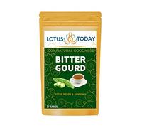 lotustoday, Bitter Melon Tea, 20 Tea Bags, Bitter Gourd, Caressie, Karela, Herbal Tea bags