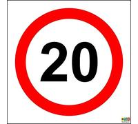Lotusworld 20 mph speed limit signs metal warning sign 12x12 inches