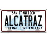 Lotusworld Alcatraz Novelty Metal License Plate Metal Sign 8x12 inches