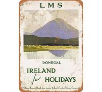 Lotusworld Donegal Ireland Pub Home Decor Metal Tin Sign Metal Sign 8x12 inches