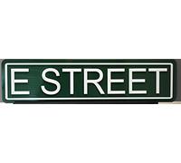 Lotusworld E STREET METAL STREET SIGN SPRINGSTEEN NEW JERSEY BAND ROCK N ROLL MUSIC MANCAVE Metal Street Sign 4x16 inches