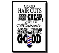 Lotusworld HAIRDRESS AND BARBER SHOP QUOTE A4 METAL SIGN, BARBER 8X12 inchs