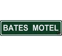 Lotusworld New Road Sign Bates Motel Street/Road Name SignHalloween Sign street sign tin Sign 4x16 inches