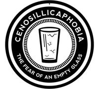Lotusworld New Sign Cenosillicaphobia round metal sign 12x12 inchs Warning sign