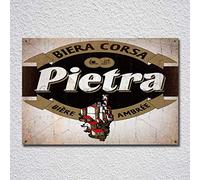 Lotusworld Pietra Vintage Beer Tin Sign Metal Sign Metal Sign 8x12 inches