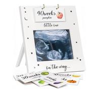Lotvic Baby Scan Photo Frames, Ultrasound Baby Photo Frame with 8-40 Weeks Countdown (Fruit/Vegetable), Mum to be Gifts, Baby Announcement Gifts, Gender Reveal Gifts, Pregnancy Gifts for Mum Expecting