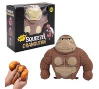 Lotvic Stretchy Monkey Toy, Stress Relief Gorilla, Stretchy Fidget Toy, Squishy Monkey Toys, Decompress Gorilla Toy for Kids and Adults, Stretchy Orangutan Toys for Party Favors Birthday Gift