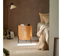 Lou - Bedside table in solid mindi Light Brown