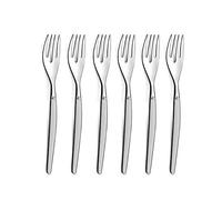 Lou Laguiole 251306M000AN6 Jet Sablé 6 x Cake Forks, Stainless Steel 18/0, Satin