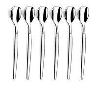 Lou Laguiole Jet 6 Spoons ice Cream & Long Drink, Steel