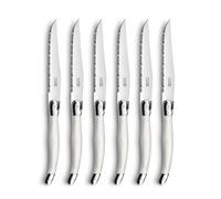 Lou Laguiole Rustic Set of 6 Steak Knives Pearl