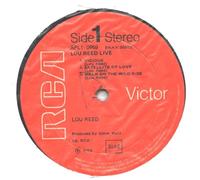 Lou Reed - Lou Reed - Lou Reed Live - RCA Victor - APL1-0959, RCA Victor - 26.21486