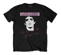 Lou Reed Unisex T-Shirt Walk On The Wild Side Black (2XL)