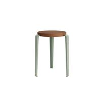 LOU Stool Stained Oak/Eucalyptus Grey