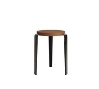 LOU Stool Stained Oak/Graphite Black