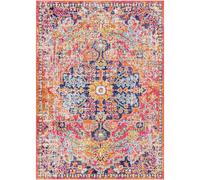 LOU Vintage Traditional Oriental Boho Area Rug Livabliss Orange 60cm x 90cm