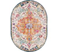 LOU Vintage Traditional Oriental Boho Area Rug Livabliss Yellow 100cm x 150cm