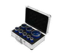 LouAleaxo Professional Diamond Core Drill Bit Set, 8 Sizes with Vacuum Brazed Steel, Includes Storage Box, Ideal for Concrete, Granite, Tile, and Glass Drilling Tasks
