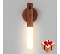 louawieng Motion Sensor Lights Indoor Dimmable, Night Light with 3 Modes, USB Rechargeable Magnetic Wall Lights for College Dorm Bedroom Bathroom Hallway Gift for College Move-in Day(Frosted)