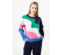 Louche Women's Abra Squiggle Engineered Jacquard Jumper | Size: 8 Louche Multicolor 8
