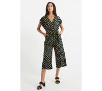 Louche Women's Ady Pineapple Please Jumpsuit in Blue | Size: 8 Louche Blue 8