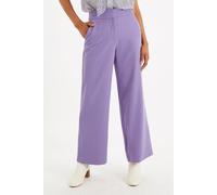 Louche Women's Elina Wide Leg Trouser in Purple | Size: 8 Louche Purple 8