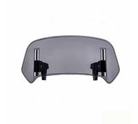 LOUCNAY Motorcycle Windshield Extension for Triumph Tiger Sport 1050 2013-2021, Adjustable Clip On Motorcycle Wind Deflector Windscreen Spoiler, Windshield Accessories,B grey-Small