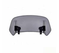 LOUCNAY Motorcycle Windshield Extension for Triumph Tiger Sport 1050 2013-2021, Adjustable Clip On Motorcycle Wind Deflector Windscreen Spoiler, Windshield Accessories,B grey-Small