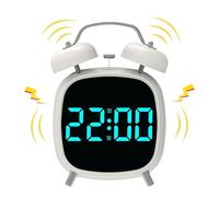 Loud Alarm Clock - Bimetallic Bell Design, Multifunctional Digital Clock | LED Display Snooze Function With Battery Powered For Heavy Sleepers Home Bedroom Desk