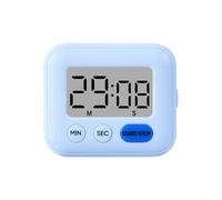 Loud Alarm Magnetic Timer for Kitchen Cooking, Easy to Read LCD Display (Blue)