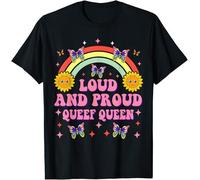 Loud and Proud Queef Queen Kids Womens Mens T Shirt Large Black