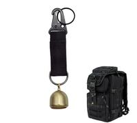 Loud Bear Bell - Pefect Gifting, Solid Brass Bear Bells, Whistle Beaar Bells Carabiner, Forest Alert Sound Marker | Hiking Trail Hunting Camping Biking Expedition Activity Outdoors