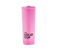 The LoudCup 20 oz Tumbler + Integrated Stadium Horn (Flamingo Pink) - Reusable Water Bottle for Sports Fans - Worlds Loudest Cup for Noisy Fans on Game Day & Tailgating