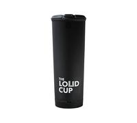The LoudCup 20 oz Tumbler + Integrated Stadium Horn (Raven Black) - Reusable Water Bottle for Sports Fans - Worlds Loudest Cup for Noisy Fans on Game Day & Tailgating