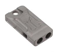 Loud Dual Tube Survival Whistle Portable Tool Ideal for Coaches, Referees & Animal Trainers (Silver)