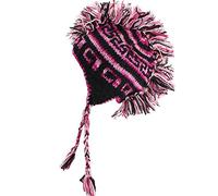 Loud Hats Mohawk Punk HAT Wool Knit Fleece Lined Earflap Beanie Black Pink Space DYE