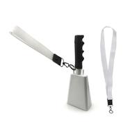 Loud Noise Makers Metal Cow Bells With Handle School Bells Handheld Cow Bells For Cheering Competition Wedding