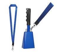 Loud Noise Makers Metal Cow Bells With Handle School Bells Handheld Cow Bells For Cheering Competition Wedding Cheering Bells Party Accessorys