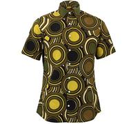 Loud Originals Regular Fit Short Sleeve Shirt - Retro Circles (16.5" / 42cm / Large)