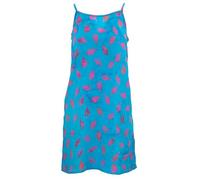 Loud Originals Strappy Dress Holly Leaves Blue Rayon Womens Ladies Summer Colourful Bright Combination Lady Colour Medium