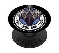 Loud Pipes Save Lives Biker - Motorcycle Riders & Mechanics PopSockets Swappable PopGrip