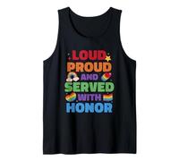 Loud Proud And Served With Honor Gay Veteran Pride Tank Top